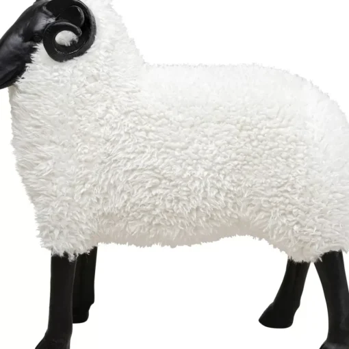 Deko Figur Bathilde Ram Weis 78Cm