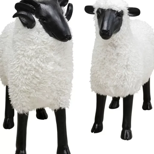 Deko Figur Bathilde Ram Weis 78Cm