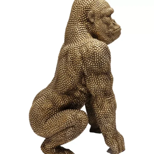 Deko Figur Gorilla Gold 80Cm