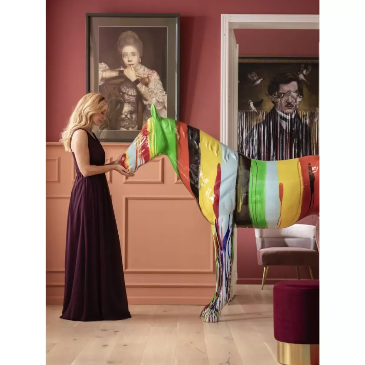 Deko Figur Horse Colore