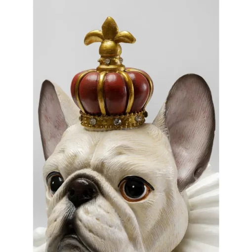 Deko Figur King Dog Weis 33Cm