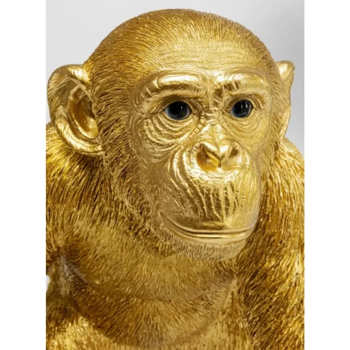 Deko Figur Playing Ape Gold 50