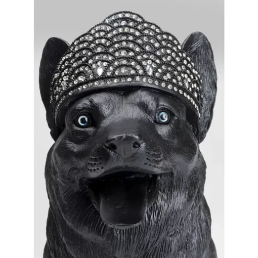 Deko Figur Royal Standing Corgi Schwarz