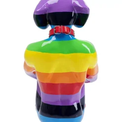 Deko Figur Sitting Dog Rainbow 80