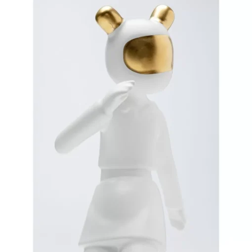 Deko Figur Skating Astronaut Weis 33Cm