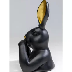 Deko Figur Sweet Rabbit Schwarz 31Cm