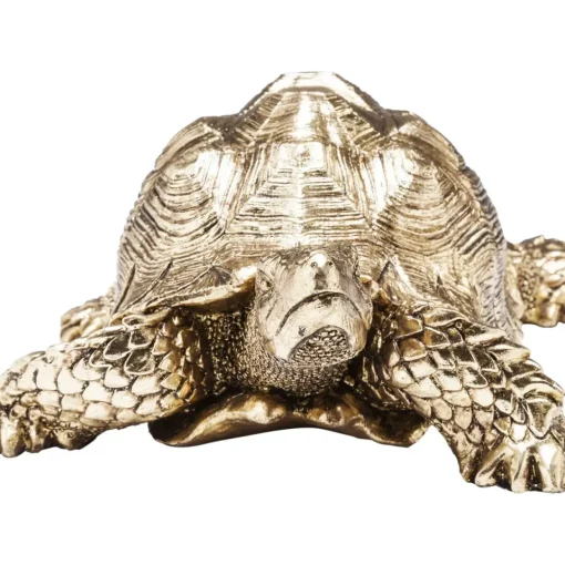 Deko Figur Turtle Gold Klein