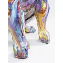 Deko Figur Watching Gorilla Bunt