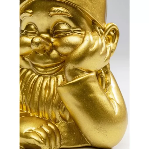Deko Figur Zwerg Gold 21Cm