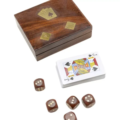 Deko Karten Box Gamble Wood (7/Tlg.)