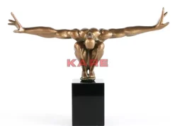 Deko Objekt Athlet Bronze