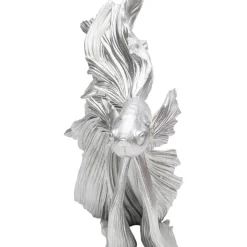 Deko Objekt Betta Fish Silber Klein