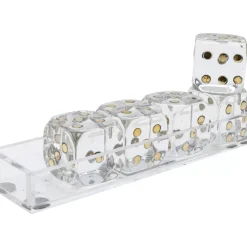 Deko Objekt Dice Transparent 17X4Cm