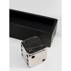 Deko Objekt Dices Silber 20X6Cm