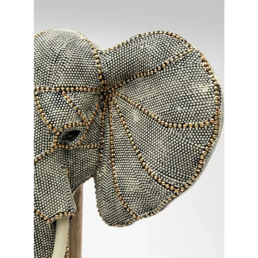 Deko Objekt Elephant Head Pearls 49Cm