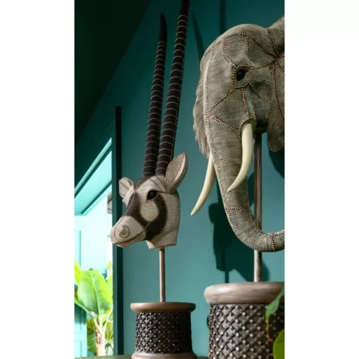 Deko Objekt Elephant Head Pearls 76
