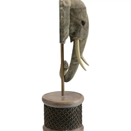 Deko Objekt Elephant Head Pearls 76