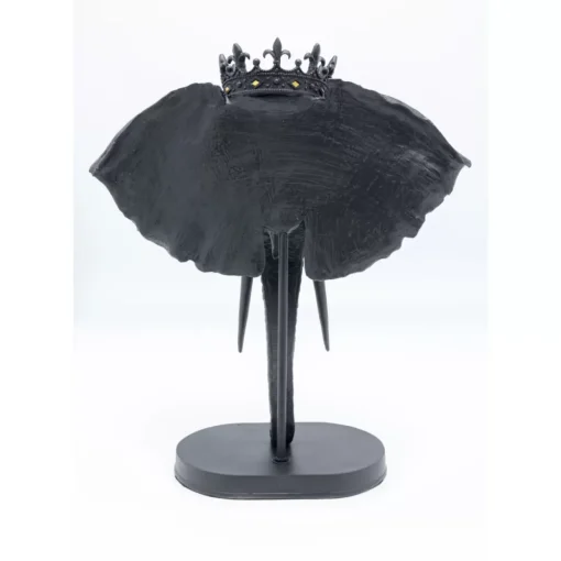 Deko Objekt Elephant Royal Schwarz 57Cm