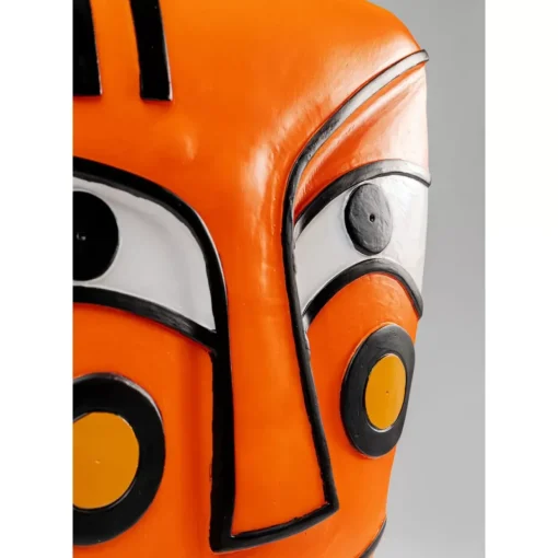 Deko Objekt Face Orange 50Cm