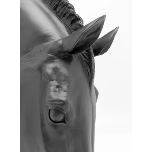 Deko Objekt Horse Face Schwarz 72Cm