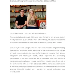 Deko Objekt Kissing Rabbit And Dog Silber