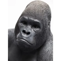 Deko Objekt Monkey Gorilla Side Medium Schwarz