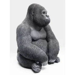 Deko Objekt Monkey Gorilla Side Medium Schwarz