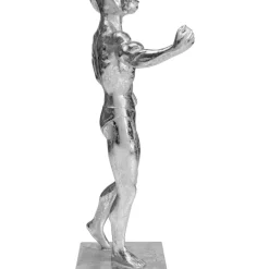 Deko Objekt Muscle Dog Silber