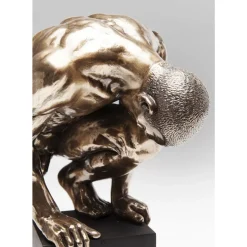 Deko Objekt Nude Man Stand Bronze 35Cm