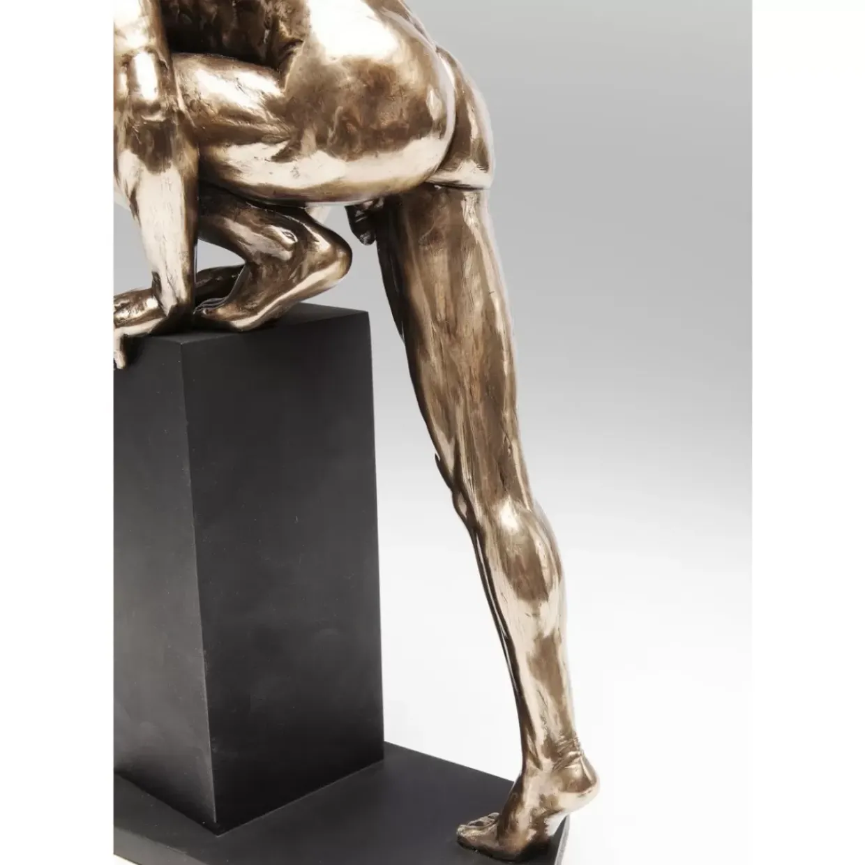 Deko Objekt Nude Man Stand Bronze 35Cm