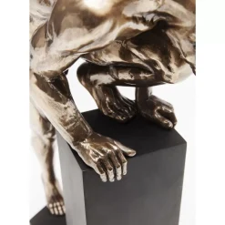 Deko Objekt Nude Man Stand Bronze 35Cm