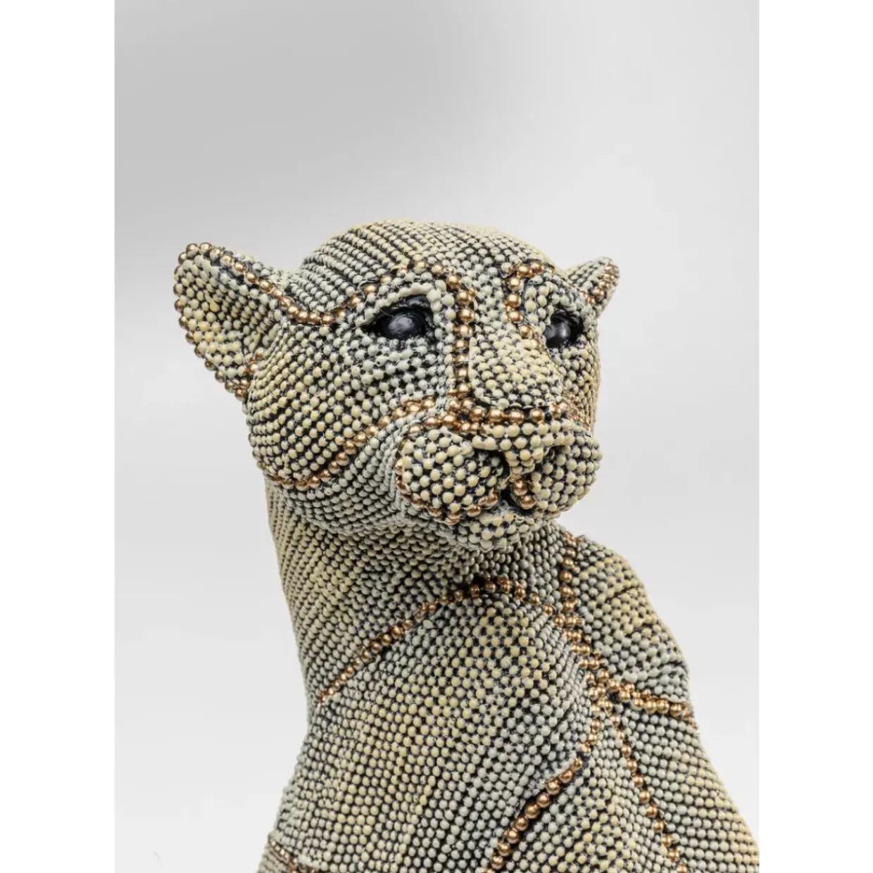 Deko Objekt Sitting Leopard Pearls 42