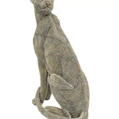 Deko Objekt Sitting Leopard Pearls 42