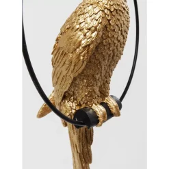Deko Objekt Swinging Parrot Gold