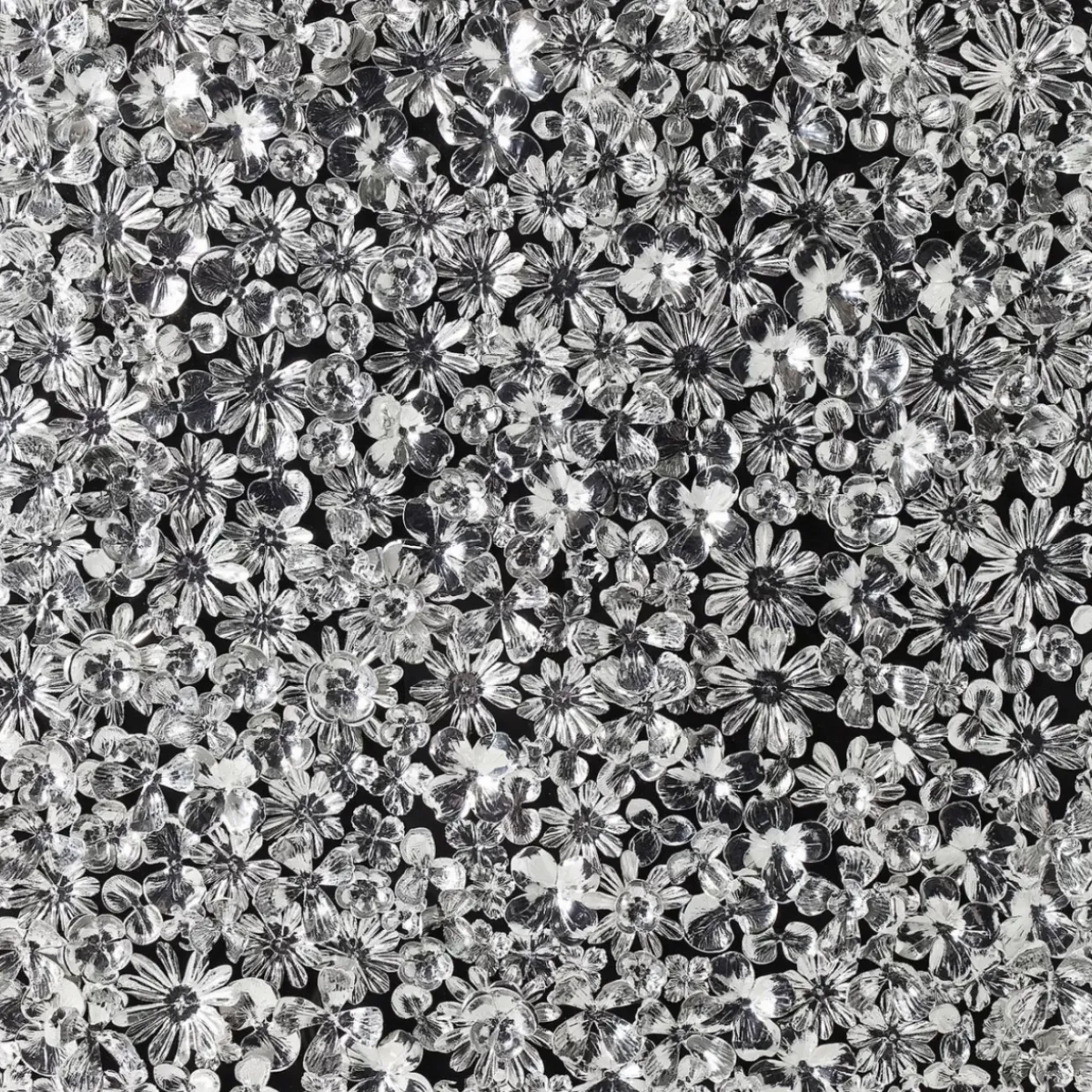 Deko Rahmen Silver Flower 100X100Cm