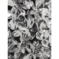 Deko Rahmen Silver Flower 100X100Cm