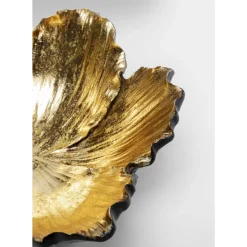 Deko Schale Flower Bloom Schwarz Gold O20Cm