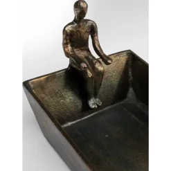 Deko Schale Sitting Man 74X20Cm