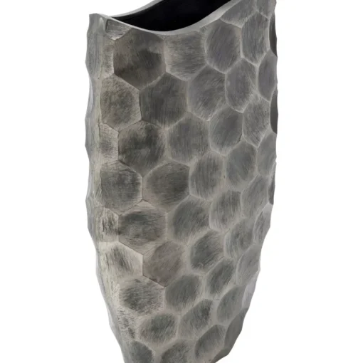 Deko Vase Sacramento Comb Silber Antik 59Cm