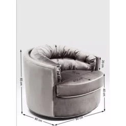 Drehsessel Music Hall Grau