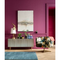 Drehsessel Peony Flower Gelb