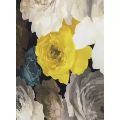 Drehsessel Peony Flower Gelb