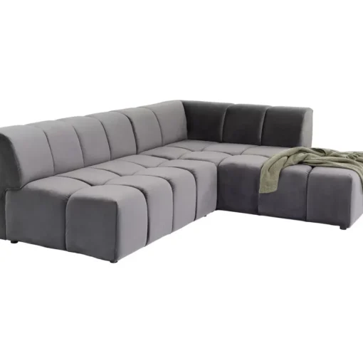 Ecksofa Belami Grau Rechts