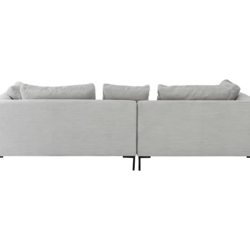 Ecksofa Gianni Cord Grau Links