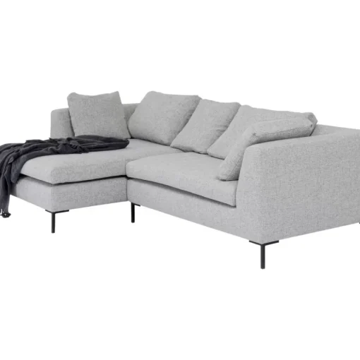 Ecksofa Gianni Dolce Hellgrau Links