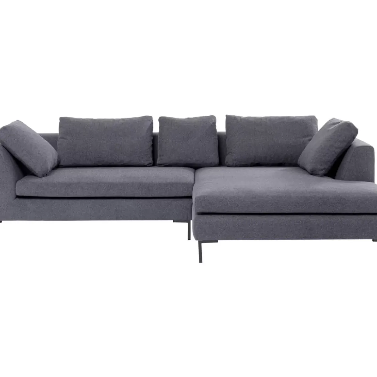 Ecksofa Gianni Grau Rechts