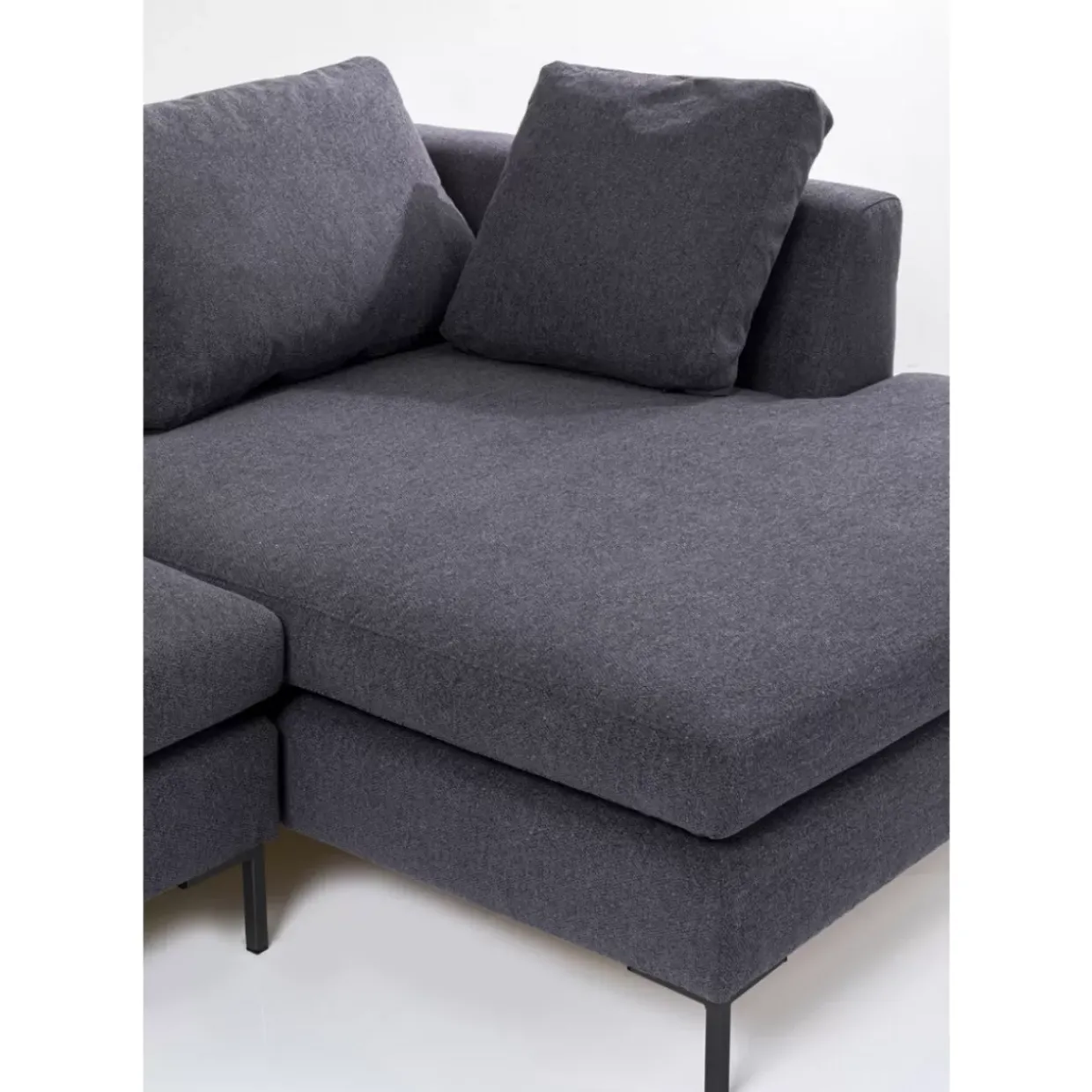 Ecksofa Gianni Grau Rechts