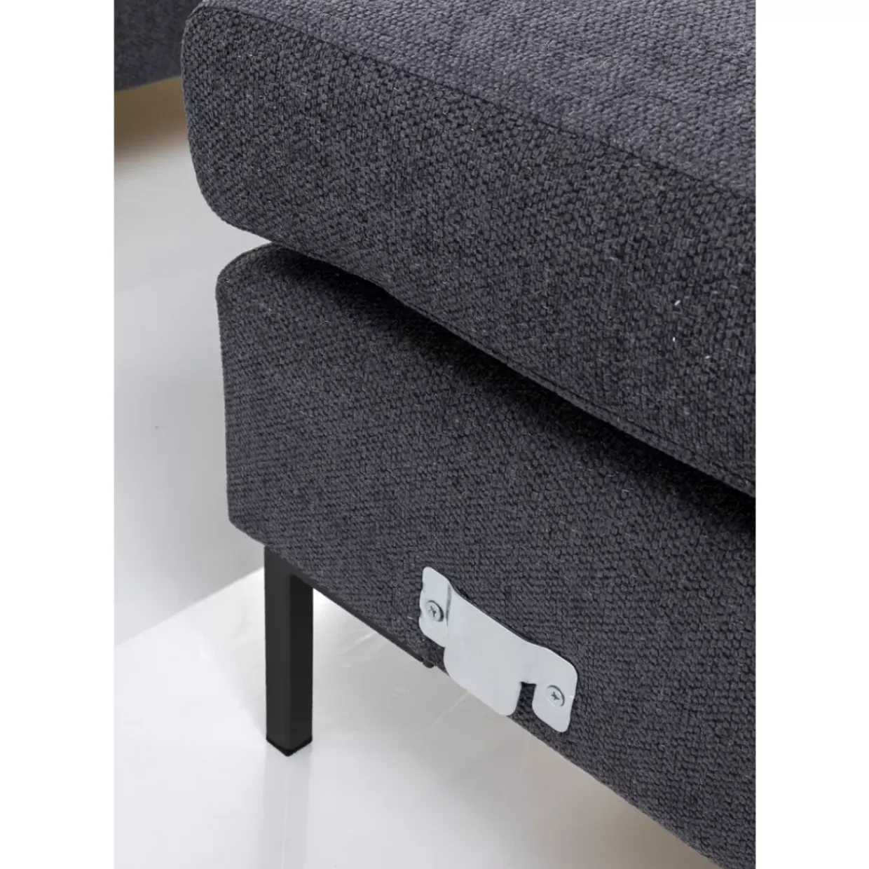 Ecksofa Gianni Grau Rechts