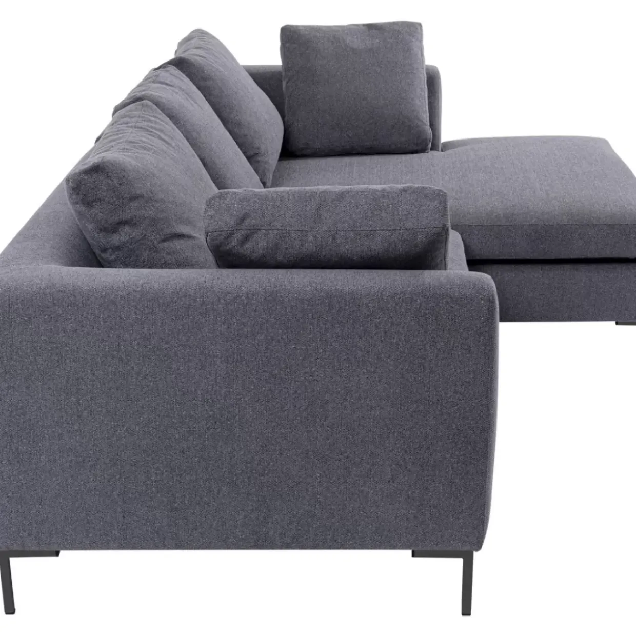 Ecksofa Gianni Grau Rechts