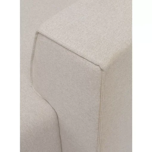 Ecksofa Infinity Ottomane Creme Rechts